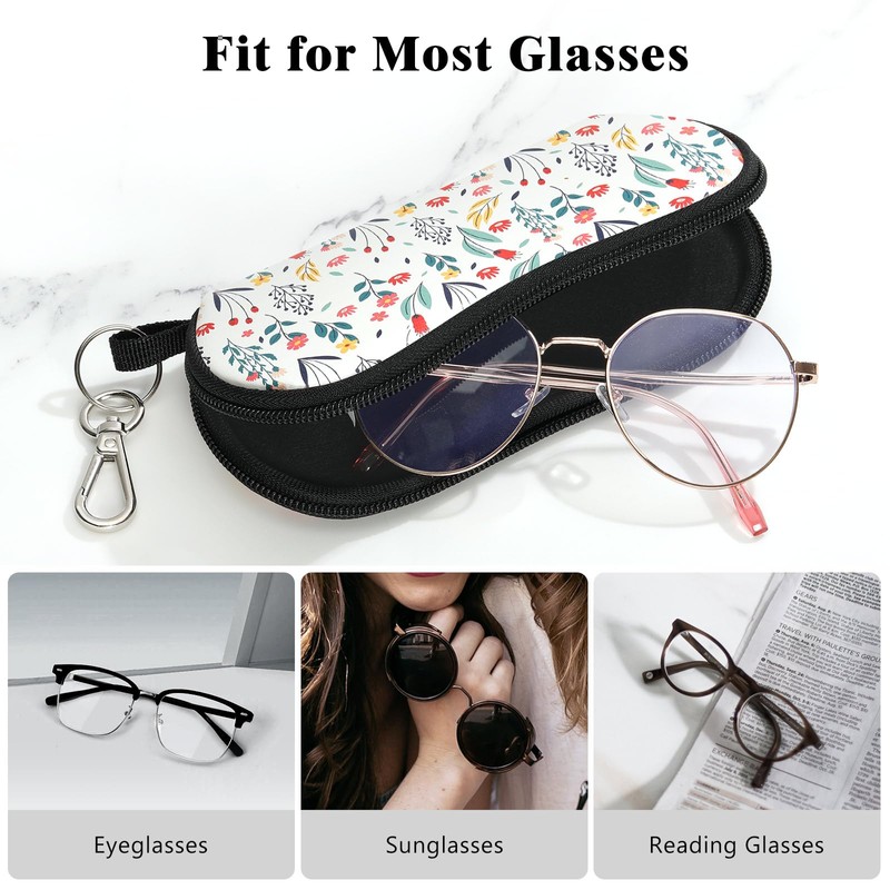 MoKo Glasses Case - [Ultra Lightweight] Woven Sunglasses Bag with