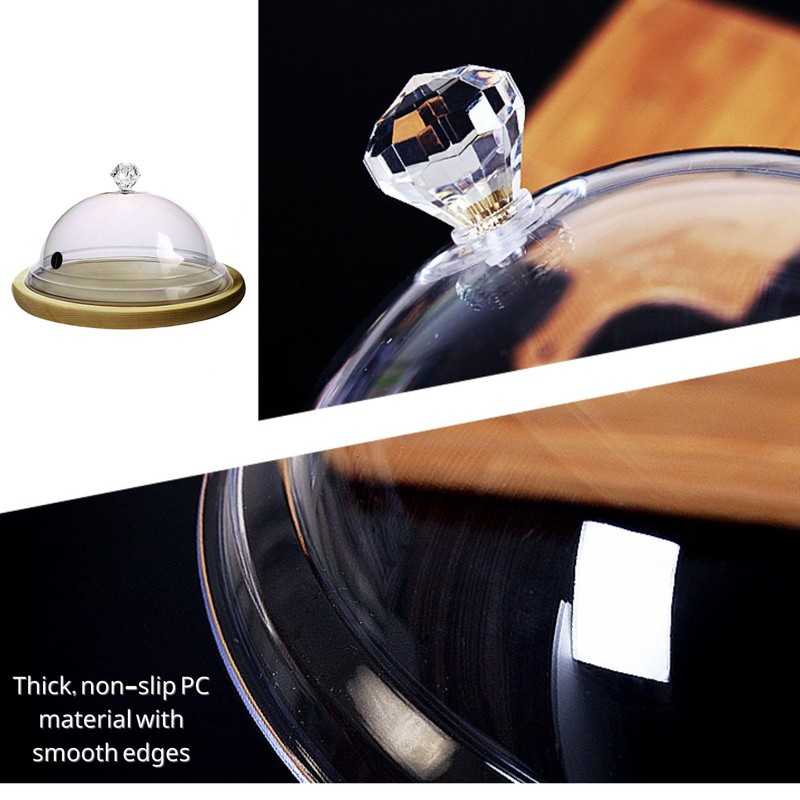 Smoking Gun Dome for Cocktails, 10" Acrylic Cocktail Lid, Smoker