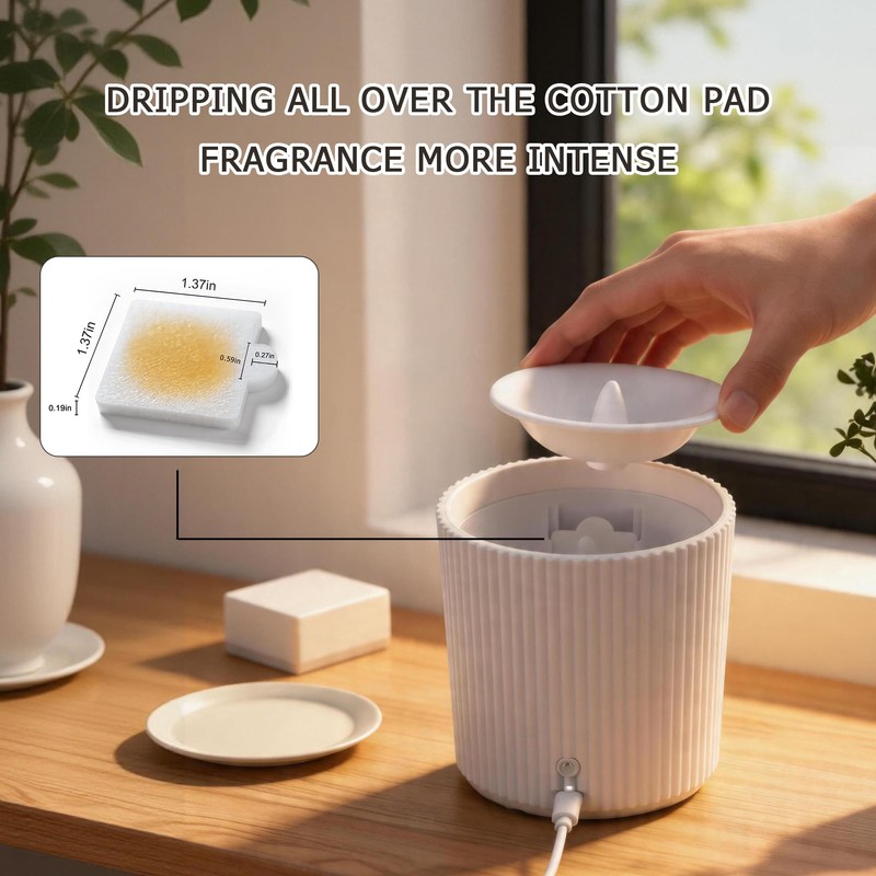 NO-Battery LED Candle Waterless Diffuser and 3D Wick and Realistic