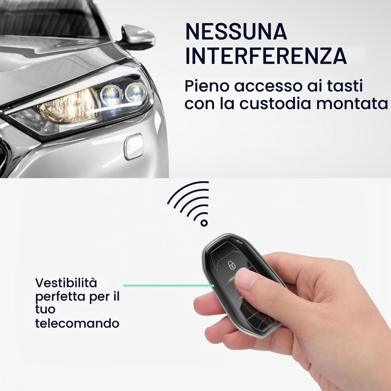 kwmobile Custodia Chiave Auto Compatibile con Fiat 600 600e Hybrid