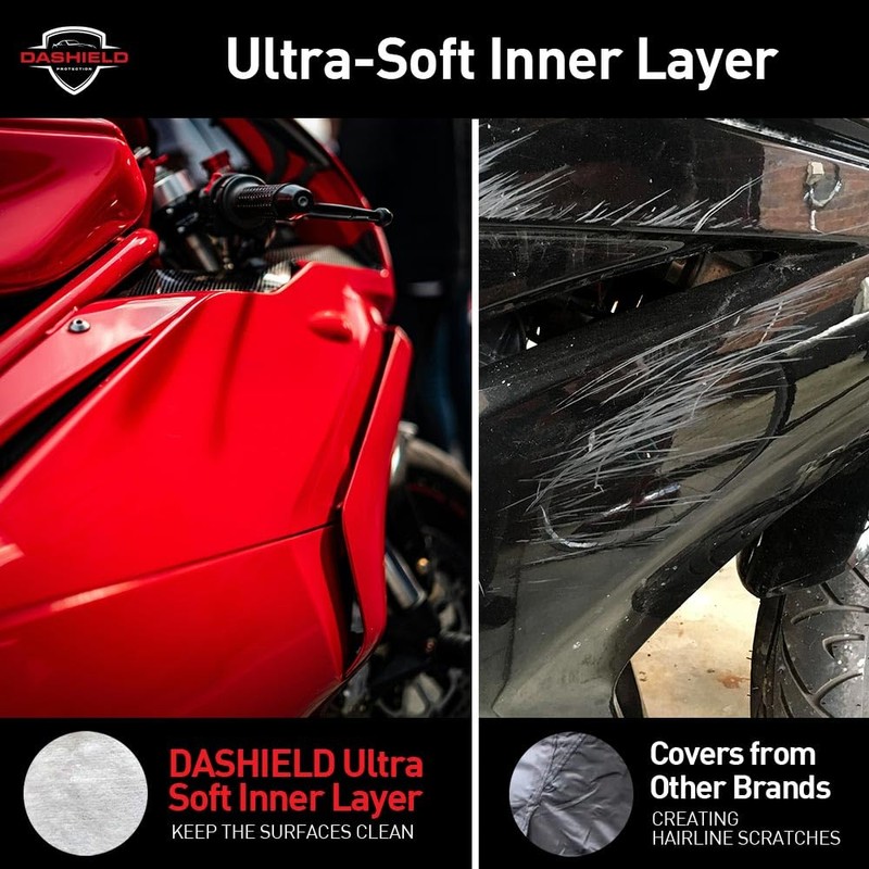 DaShield Ultimum Series Motorcycle Cover All Season Waterproof Dust, Sun,