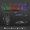 mafiti RK101 Computer Keyboard Mouse Combo Wired, RGB Backlit USB