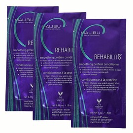 Malibu Rehabilit8 Smoothing Protein Conditioner, 0.4oz (3PACK)