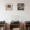 Modern Metal Vinyl Record Wall Mount Shelf (2 Pack), Matte