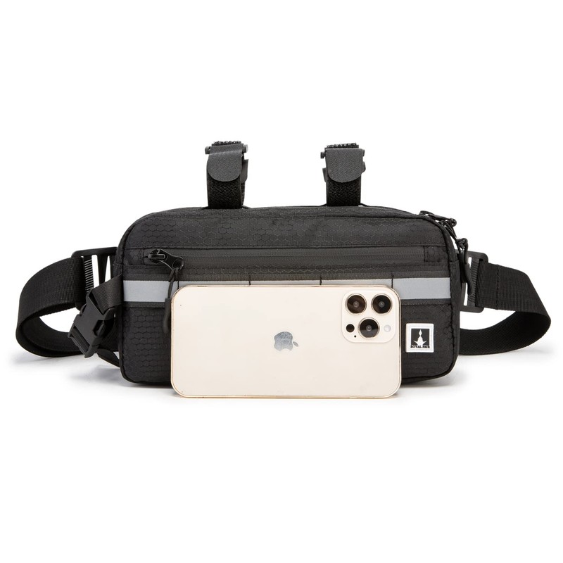 ROYAL FAIR Bike Handlebar Bag Frame Bag with Reflective Stripe,
