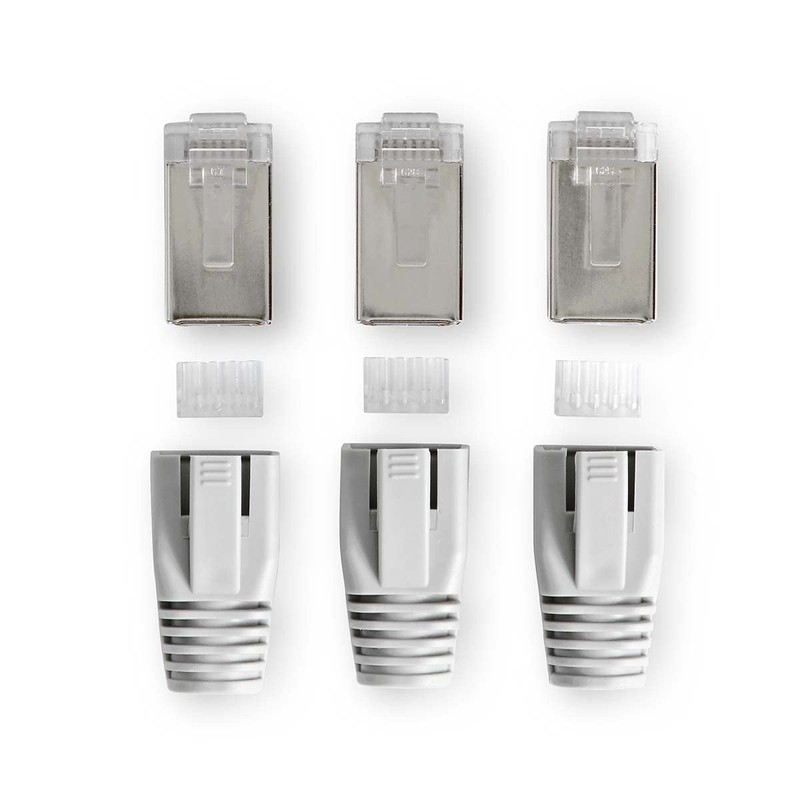 NEDIS CCBW89380GY RJ45 Connector | RJ45 Pass Through | Fixed/Stranded