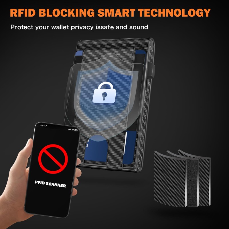 GIGIGO Wallet for Men, Mens Minimalist Wallet 9-12 Cards, Slim