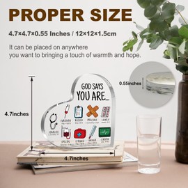 Nurse Appreciation Gifts for RN Nurses, Nurse Graduation Gifts for Women, Women Nurses Week Gifts, Faith Christian Gifts for Healthcare Workers, Nursing Keepsakes Paperweight for Doctor School Decor