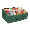 Xbopetda Snack Organizer for Countertop, Fabric Snack Bar Station with
