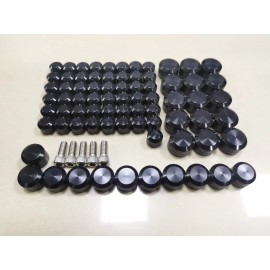 Unbranded CNC Engine Bolt Topper Caps Cover Kit 75pcs For Harley Touring Road Street Glide