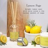 K. Hall Designs Lemon Sage Boxed Diffuser Kit, Citrus Scent