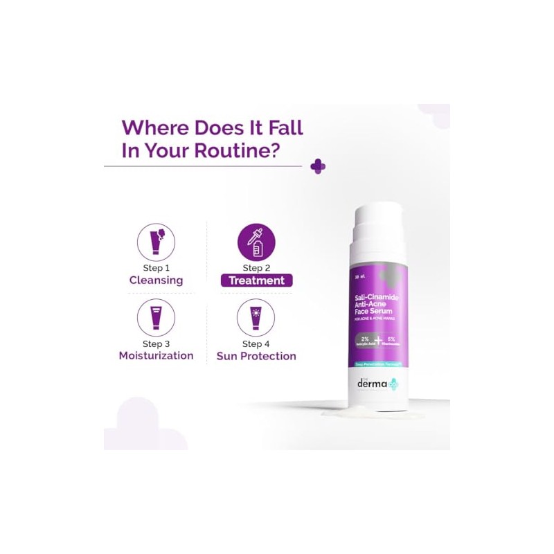 Sali-Cinamide Anti-Acne Face Serum with 2% Salicylic Acid & 5%