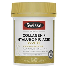Swisse Beauty Collagen + Hyaluronic Acid Booster 80 Tablets