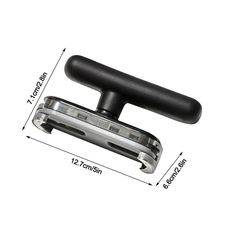 Jar Opener with T-Handle Grip, Adjustable Manual Can and Bottle