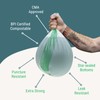 EcoSafe CBR1617-6 Certified Compostable Bag - Small 16x17” Green Bags