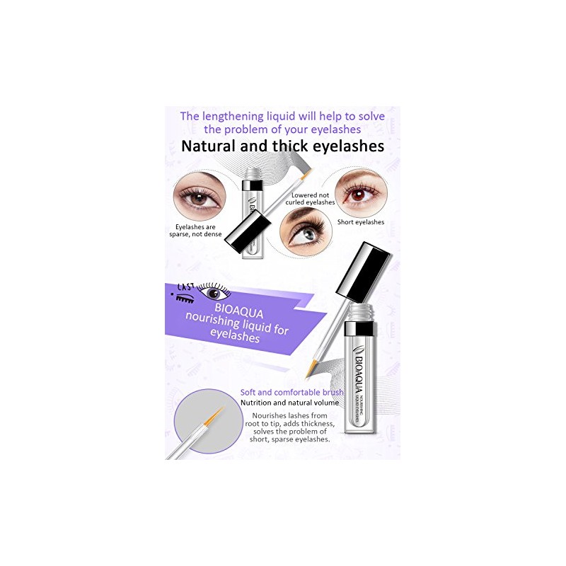 BIOAQUA Eyebrow Eyelash Hairline Beard Lengthening Liquid Soft Brush Thickness