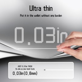 RFID Blocking Cards - 6 Pack Premium Contactless NFC Debit Credit Card Passport Protector Blocker, Smart Slim Design，for Credit Card Holder Identity Theft Prevention ﻿