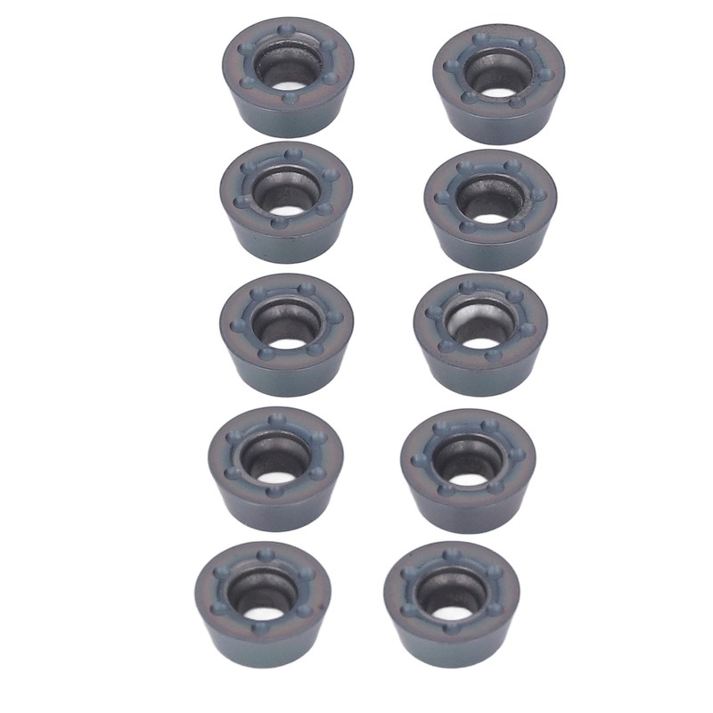 10 Pcs Lathe Carbide Blade Round Wood Turning Cutter High