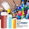 Set of 16 60ml Plastic Bottled Lopper Bottles Translucent Graduated