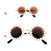 CATSELURRY Cat Dogs Sunglasses Funny Pet Glasses Round Pearl Cat