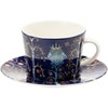 iittala 1054172 Taica Coffee Cup & Saucer, Blue