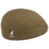 Kangol Men's Seamless Wool 507 Peaked Cap, dark beige