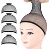 Fandamei Wig Caps, 4PCS Wig Caps Mesh Net Open End,