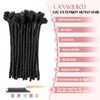 LANWIUKU 10 Inch 30 Strands Dreadlock Extensions Human Hair 0.6cm