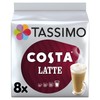 Tassimo Costa Latte Coffee 8 Pods, 340g