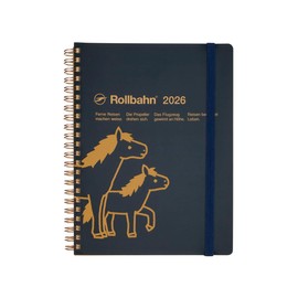 【Delfonics Notebook 2026 Edition／Starts October 2025】Rollbahn Diary Pony A5 Schedule Notebook Monthly (Black)