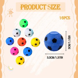 ZesNxj Pack of 16 Football Party Bags for Boys, Football Party Bags, Children's Birthday Party Bags, Football Fingertips Toy, Party Bag Football Birthday Boy for Children (Colour Random)