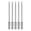HARFINGTON 5pcs 3/32" Hex Screwdriver Bit SAE 1/4" Hex Shank