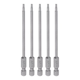 HARFINGTON 5pcs 3/32" Hex Screwdriver Bit SAE 1/4" Hex Shank 4" Length Magnetic S2 Steel Power Drill Bits