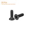 QUARKZMAN #4-40x3/8 Inch Flat Head Socket Cap Screws 10.9 Degree