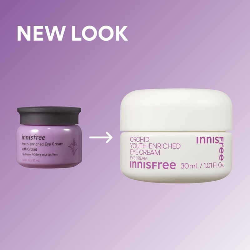 innisfree Orchid Youth-Enriched Eye Cream, Korean Firming Eye Treatment to