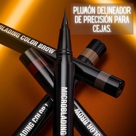 GOC | Microblading Color Brow | Lápiz De Cejas | Delineador De Cejas | Efecto Natural Y Larga Duración | Alta Precisión | Cejas | Color Blond | Modelo GCEG01