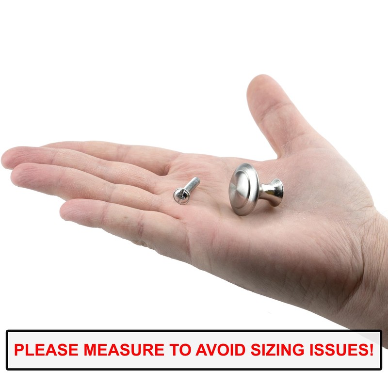 IFAMIO 30 Pack Kitchen Cabinet Knobs Round Cupboard Handles Stainless
