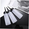 OHPHCALL 2pcs Hair Dye Bottles Shampoo Bottles White Nozzle Travel