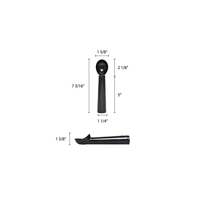 Thunder Group Non-Stick Aluminum Dipper, 2-Ounce