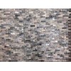 Emperador Splitface Mounted Marble Mesh Glazed and Textured Mosaic in