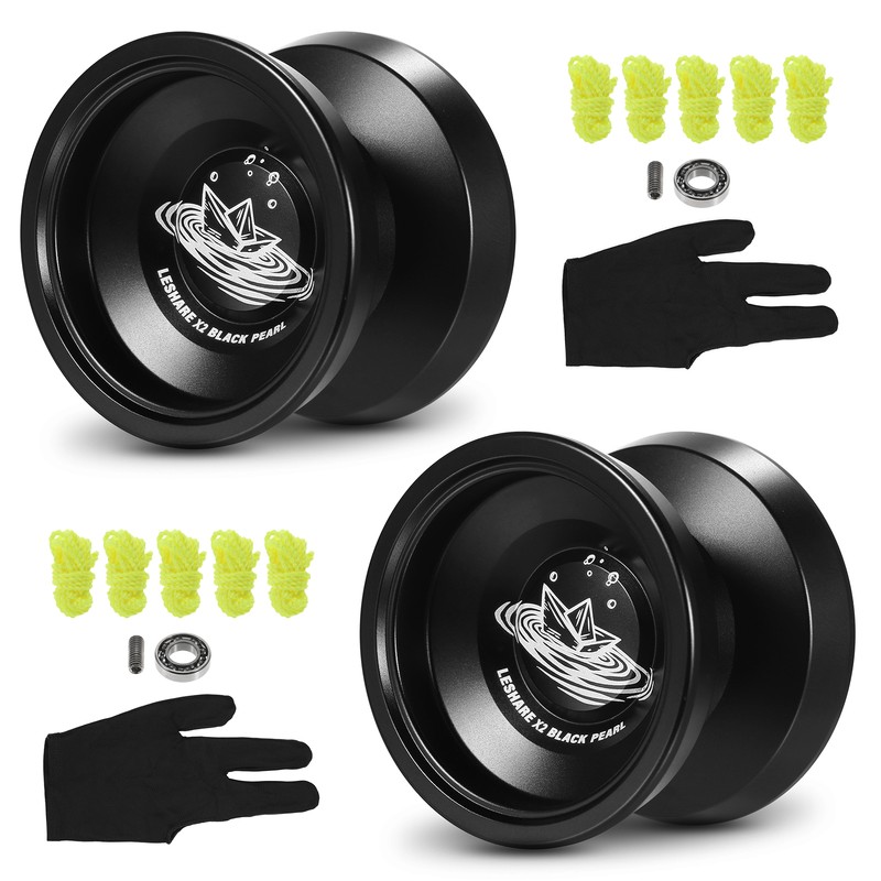 2 Pack Aluminum Yoyo Balls Competitive Yo Yo Gift with