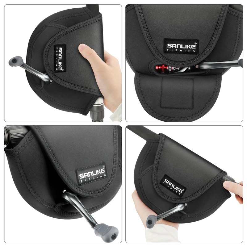SANLIKE Reel Cover, Neoprene Reel Cover, Spinning Reel, Reel Protective