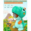 EduCuties Máquina de burbujas para niños, juguetes de dinosaurio, soplador