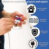 Oleitodh 100 Rolls Red Electrical Tape Bulk 3/4 Inch x