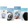 Double Vacuum Suction Holder, Durable Bathroom Organizer, Holds Toothbrush, Razor,