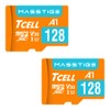 TCELL MASSTIGE 128GB 2 Pack microSDXC Memory Card with Adapter