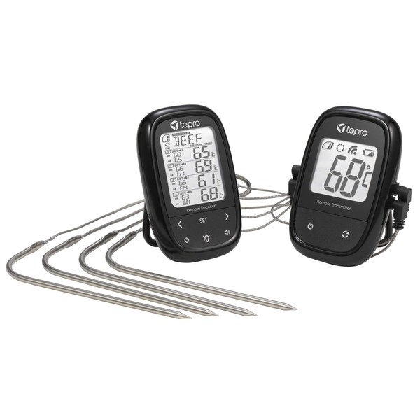 tepro Barbecue Accessories Wireless Grill Thermometer Set Consisting of: 1x