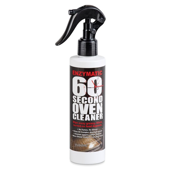Collections Etc Enzymatic 60 Second Oven Cleaner Spray, 8 oz. - Simply Wipe Your Oven Clean
