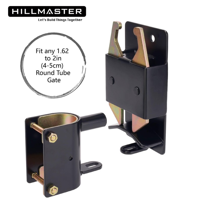 HILLMASTER 2 Pack Heavy Duty 2 Way Farm Gate Latch,