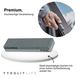 Tyrolit Life Ceramic Combination File for Powerful Snow Board and Ski Edges - Premium Ceramic Ski Edge File for Precisely Restored Edges - Edge Grinder for Sharp Winter Sports Equipment